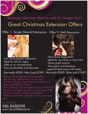 Christmas human hair extension offers from just €149!!