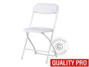Folding Chair white 44x44x80 cm (8 pcs)