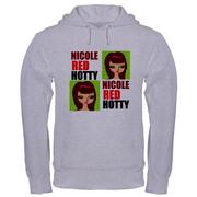 Desgner Hoodie featuring Nicole Red Hotty  by SFR-Contemporary 