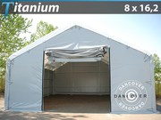 Storage shelter 8x16.2x3x5 Titanium