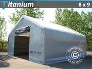 Storage shelter 8x9x3x5 Titanium