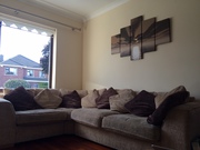 L Shaped Beige Sofa with scatter cushions for sale - Dublin 3 Area 