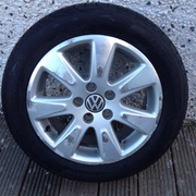 VW Passat Alloy Wheels with Brand New Tyres - (never on the road).