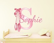 Personalised Ballerina Name Wall Decal