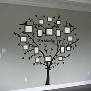 Family photo tree wall decal 