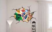 Avengers Lego wall decal graphic