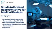 Saudi Authorized Representative for Medical Devices 